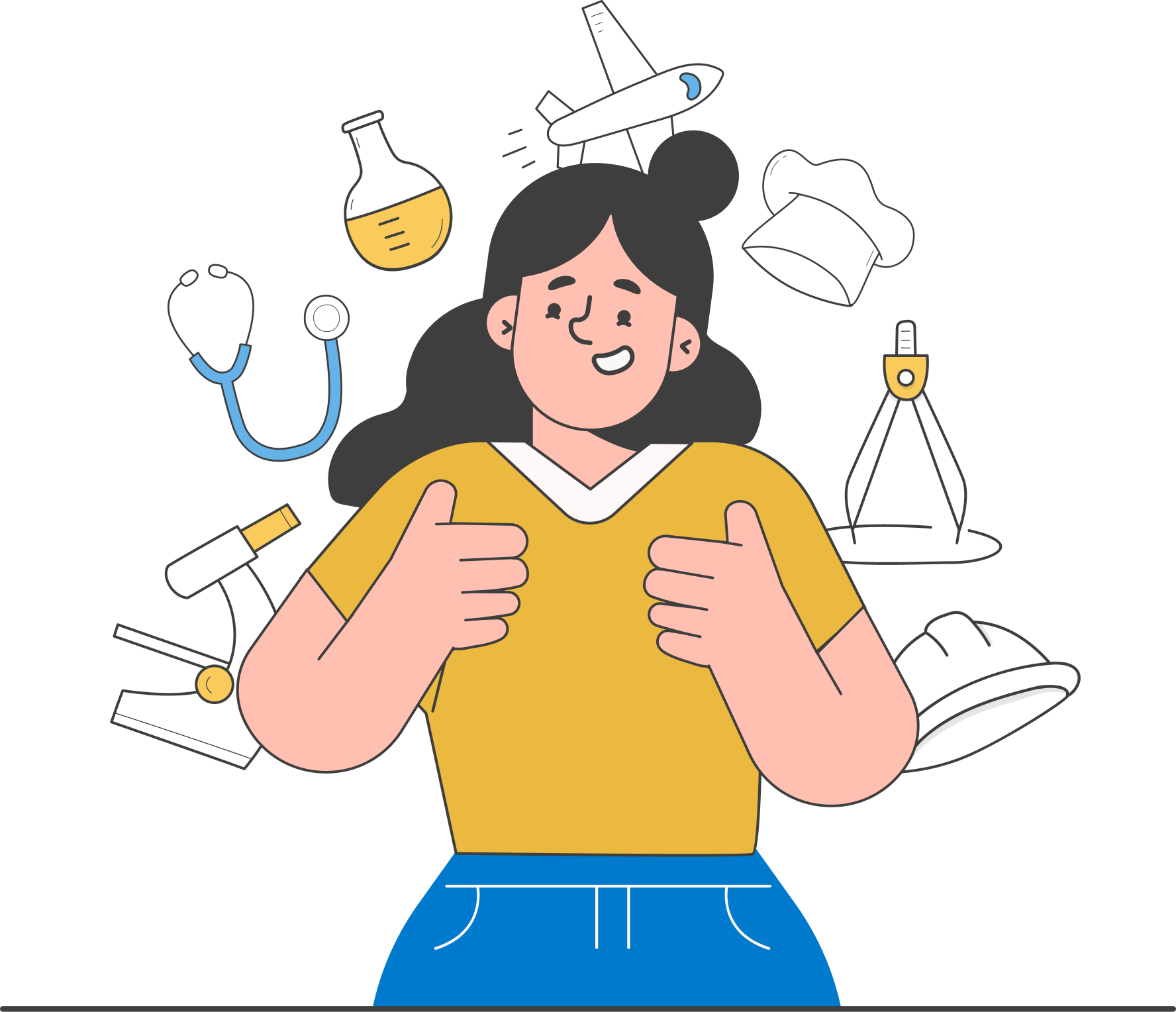 Illustration of kids discovering ideas